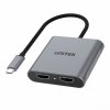 Unitek Adapter USB-C - 2x HDMI 2.0;  4K MST; M/F